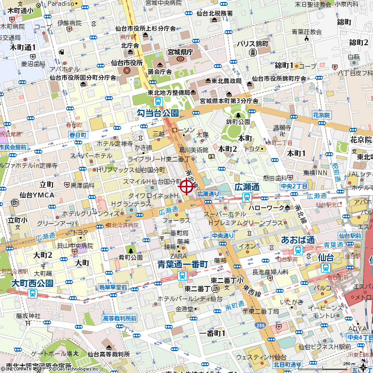 株式会社東北日立付近の地図